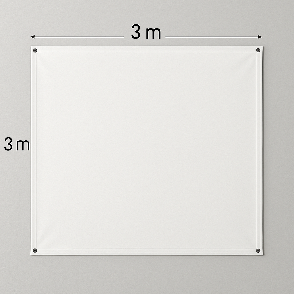 Lona personalizada (3m x 3m)