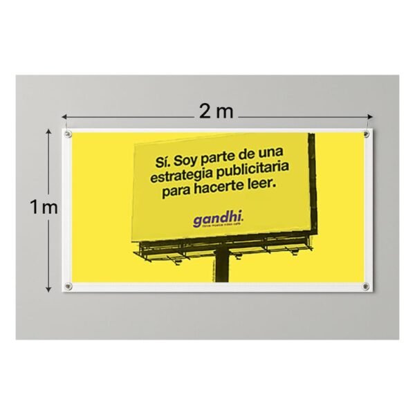 Lona personalizada (1m x 2m) - Image 2